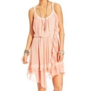 Free People Vintage Ruffled Small Mini Dress